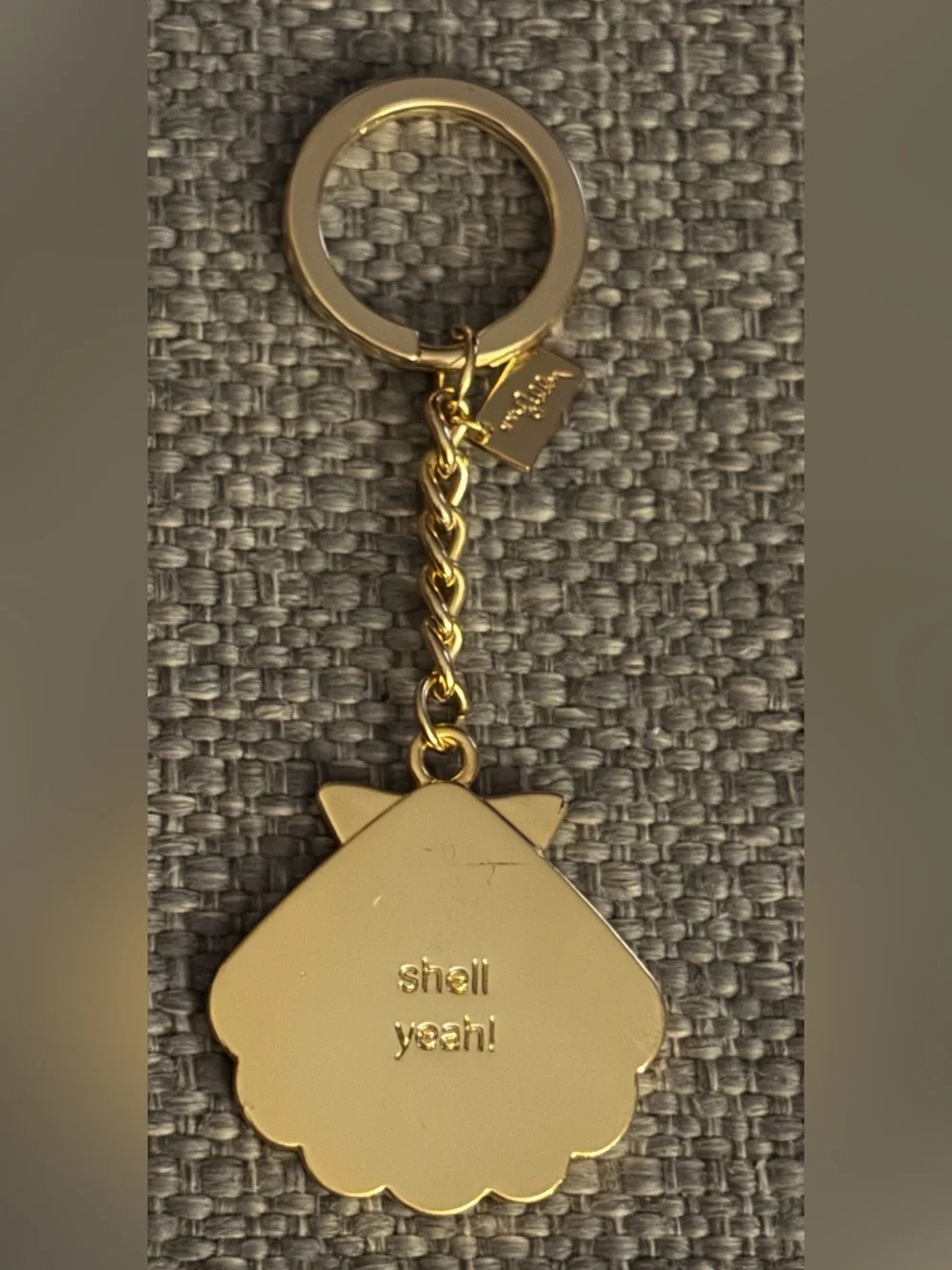 Lilly Pulitzer Pink and Lime Shell Charm Keychain